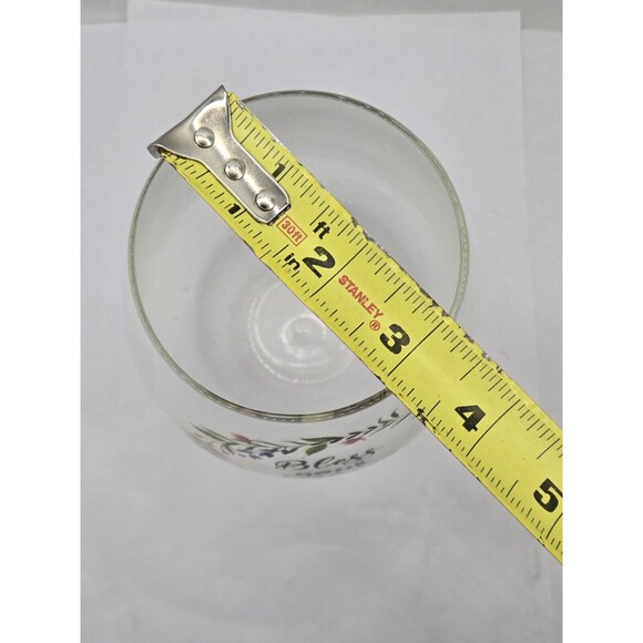 LARGE GLASS Goblet Bowl CANDLE HOLDER VASE - Bless Your Heart - Picture 7 of 7